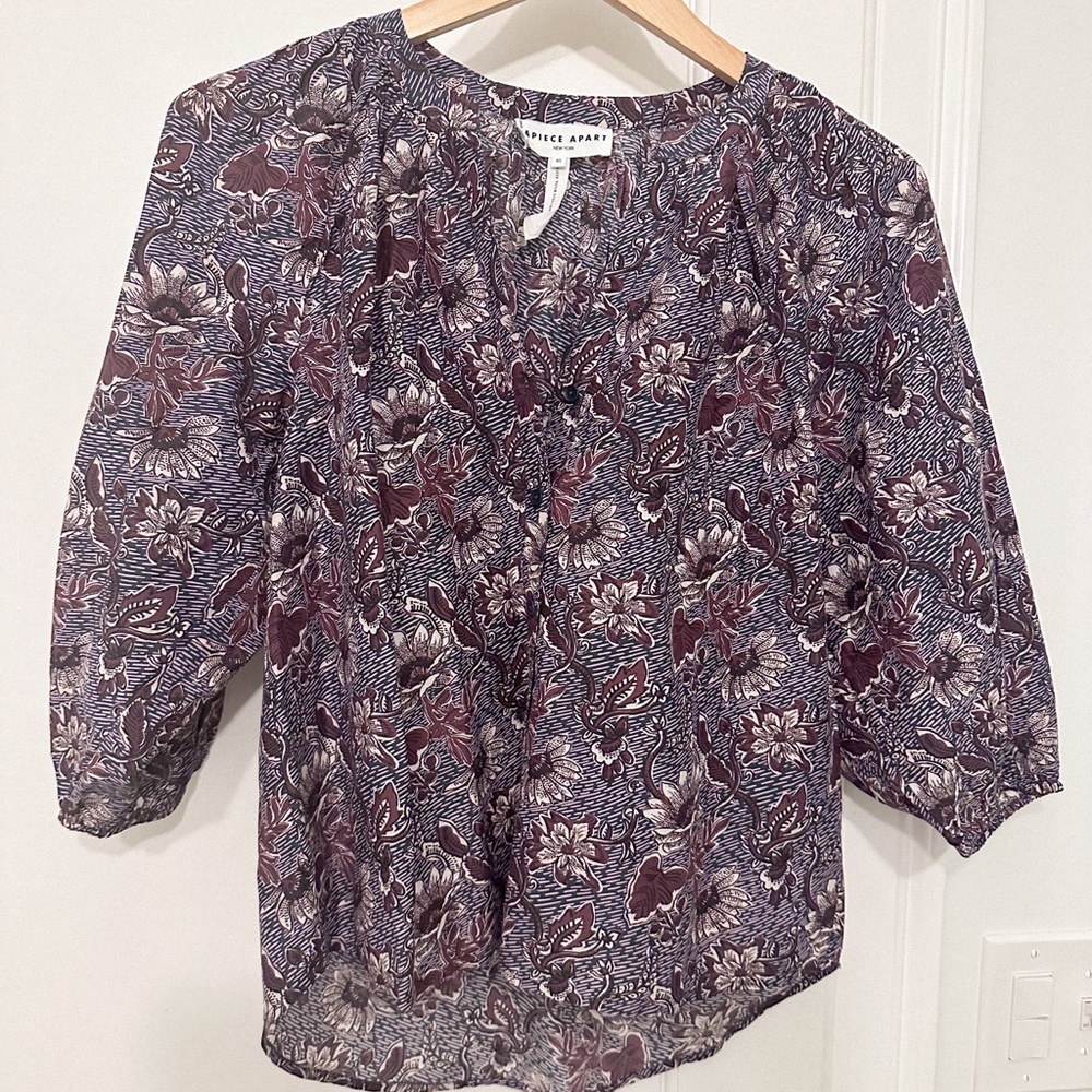 Apiece Apart Mitte Top in Dutch Floral, XS